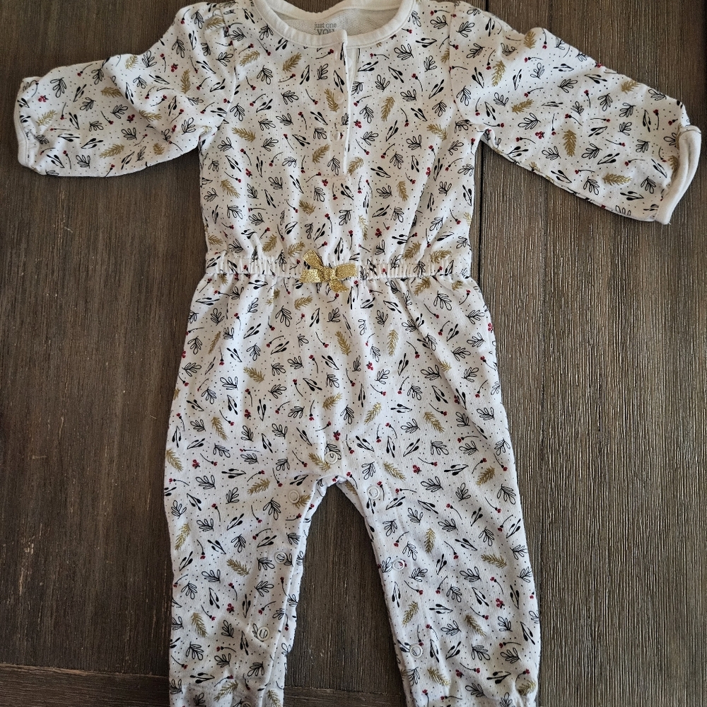 Carters Just You And Me Holiday Onsie- 9 Months
